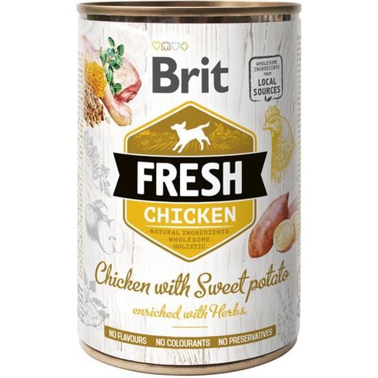 Brit Fresh konzerva Chicken with Sweet Potato 400 g