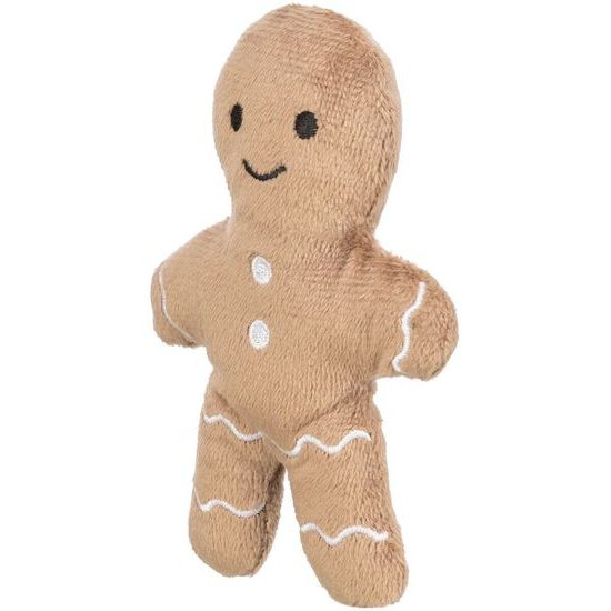 TRIXIE Xmas Gingerbrad Man plyšový pan Perníček hračka s catnipem 11 cm