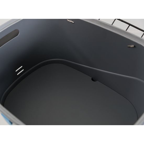 Trixie Plastový košík na zadní nosič s mřížkovou střechou 36x47x46cm šedý (max. 6kg)