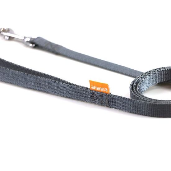 Aminela popruhové vodítko 15mm/140cm šedé