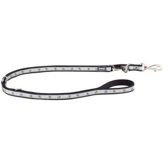 Red Dingo Vodítko přepínací 15 mm x 2 m Bumble Bee Black