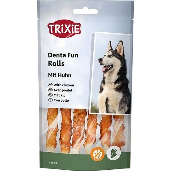 Trixie DentaFun tyčinka svázaná kachním masem 10 ks 12 cm/80 g