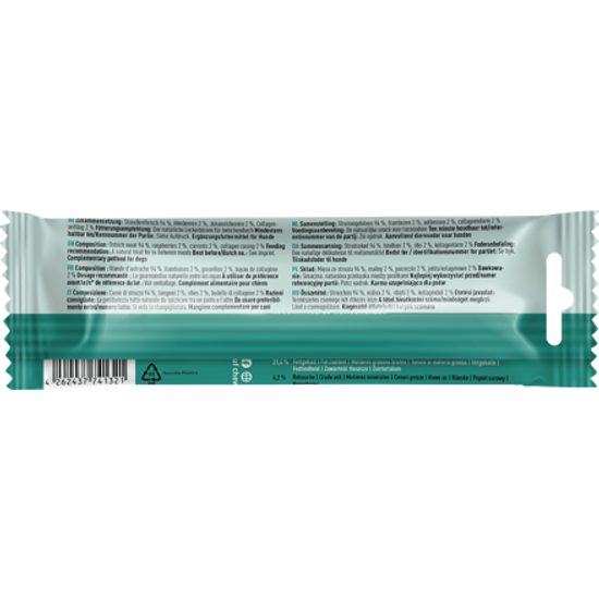 Chewies Hundezigarren Pštrosí salámky s malinami a rybízem 75 g