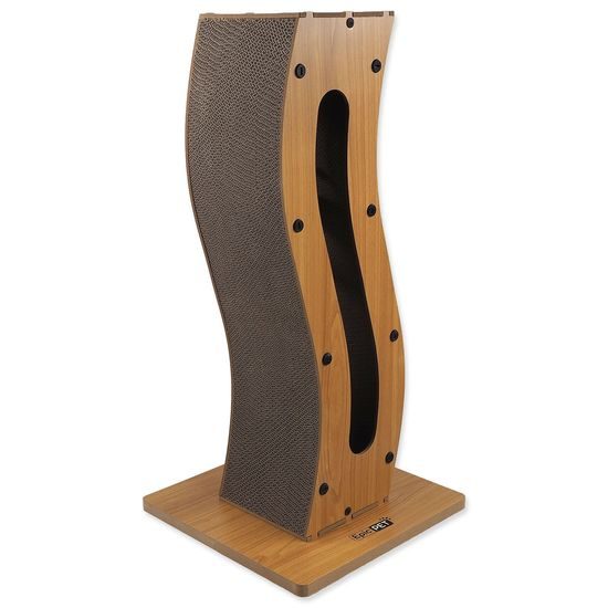 Epic Pet Škrabadlo ve tvaru vlny s hračkou 30x30x61cm