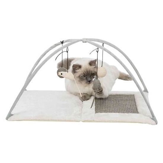 Trixie Hřiště škrabací podložka s hračkou na pružině 60x33x42cm