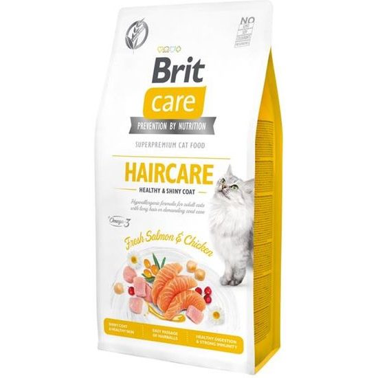 Brit Care Cat Grain-Free Haircare Healthy & Shiny Coat 7 kg