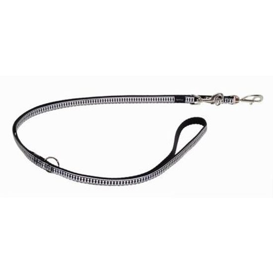 Red Dingo Vodítko přepínací 12 mm x 2 m Bones Rfx Černá