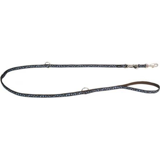 Red Dingo Vodítko přepínací 12 mm x 2 m Blue Spots on Brown