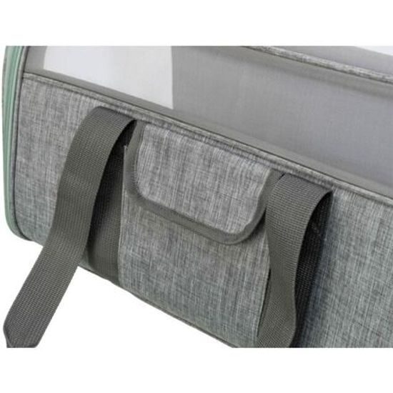 Trixie Transportní taška DILLON 33x 32x 54cm do 10kg šedá/mátová