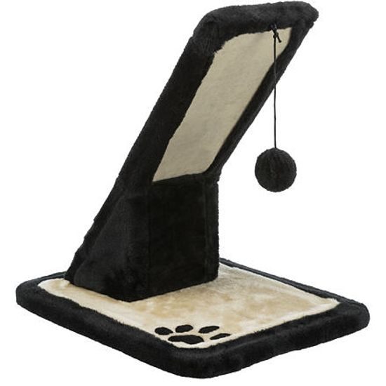 Trixie Škrábadlo s hračkou nakloněná plošina 30x42x40cm černá/krém