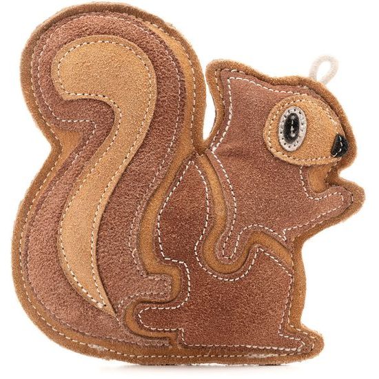 Wooffee kožená hračka Hnědá veverka