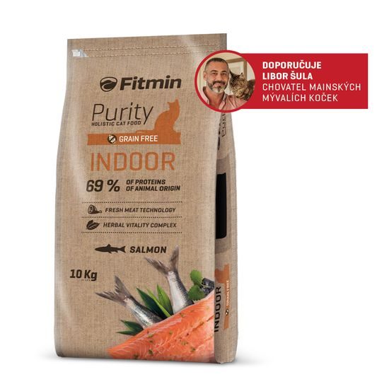 Fitmin Purity Indoor krmivo pro kočky 10 kg