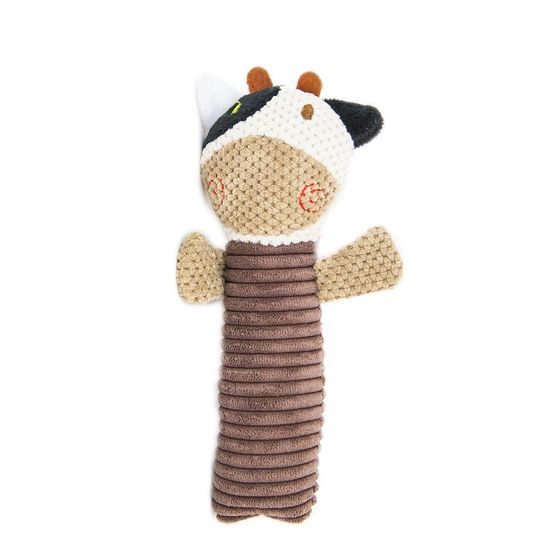 Akinu Kráva plyšová hračka pro štěňata pískací 19 cm