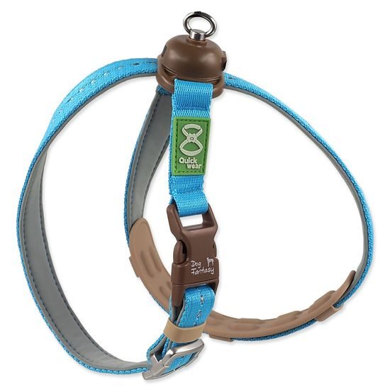 Dog fantasy Postroj LED 8'Style nabíjecí S/M 90cm