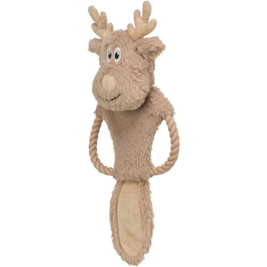 TRIXIE Xmas Reindeer vánoční plyšový sob na laně 47 cm