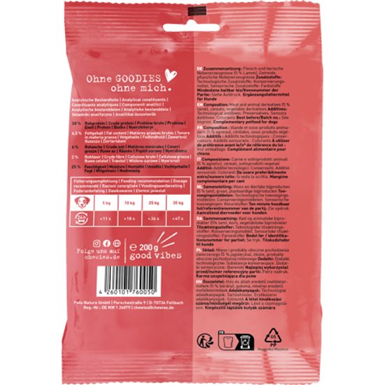 Chewies Goodies s jehněčím 200 g