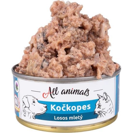 All Animals Kočkopes konzerva losos mletý 90g