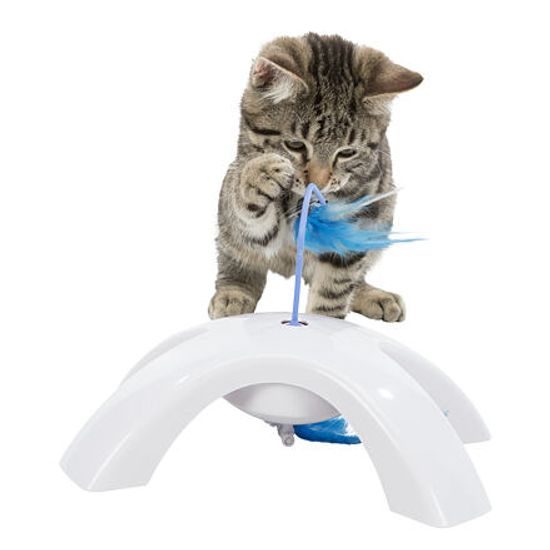 Trixie Feather Twister plastová hračka s pohyblivými peříčky 23x15x18cm