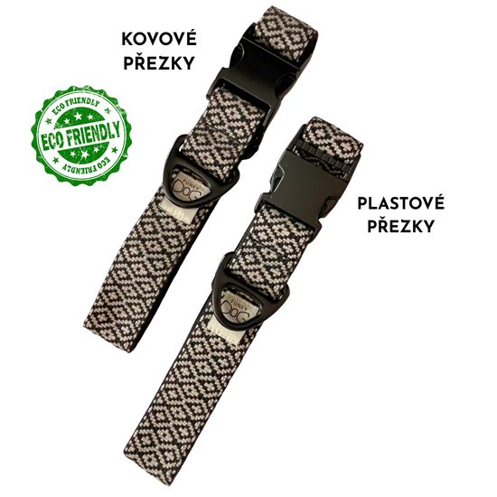 FUNKY DOG Široký psí obojek 4 cm – ekologický, pevný a stylový