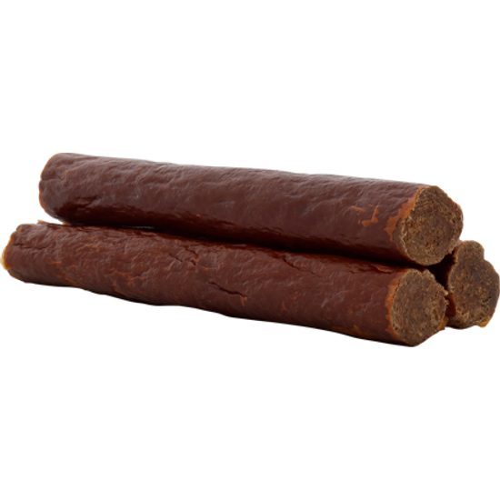 Chewies Hundezigarren Pštrosí salámky s malinami a rybízem 75 g