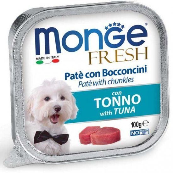 Monge FRESH paštika a kousky s tuňákem 100 g pro psy