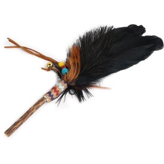 AFP Dream Catcher Kouzelná hůlka s peříčky s aktinidií stříbrnou