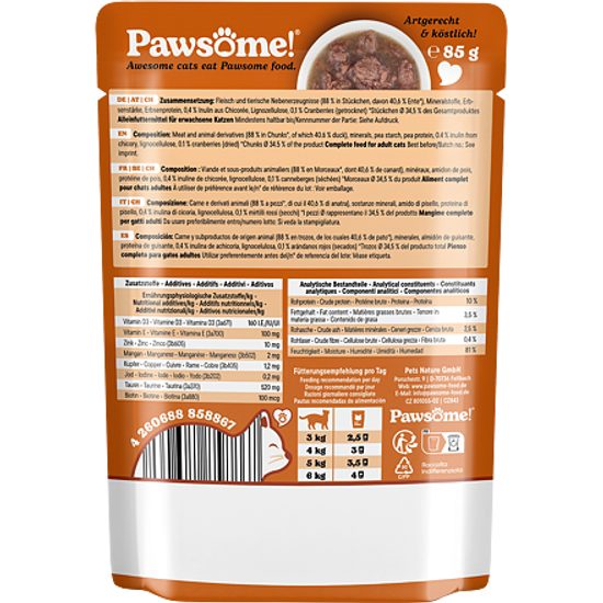 Pawsome! Adult s kachním masem 85 g