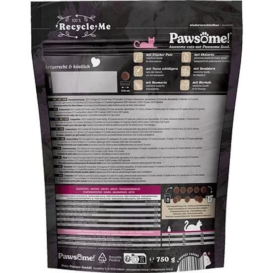 Pawsome! Fresh & Dry Senior Pute s krůtím masem 750 g