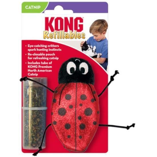 KONG Hračka cat Refillables Ladybug