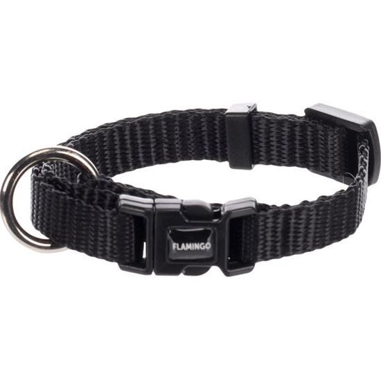 Flamingo Obojek nylon Ziggi černý XS 1x20-35cm