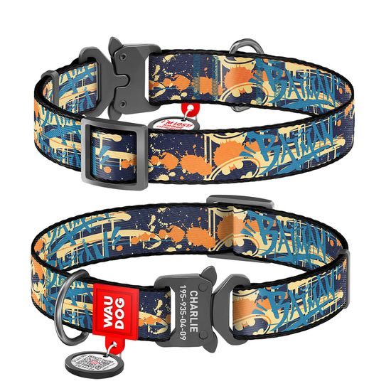 WAUDOG Obojek nylonový DC Batman QR fastex