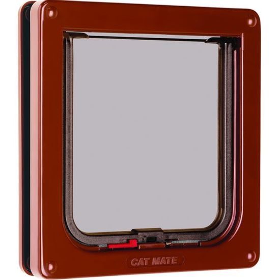 Flamingo Dvířka průchozí uzamykatelná plast hnědá 19,2x20cm