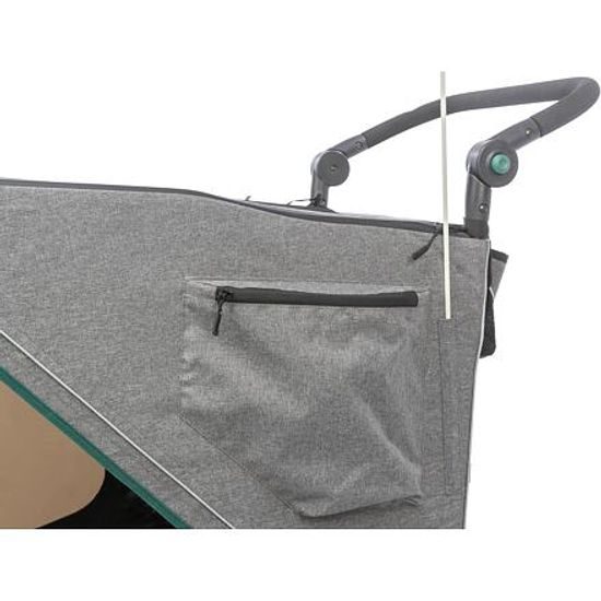 Trixie Vozík za kolo šedá/šalvějová