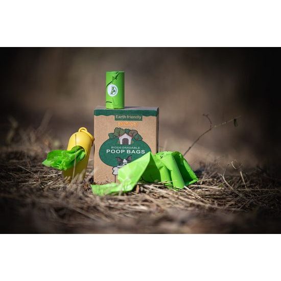 Aminela Ekologické pytlíky na psí exkrementy 10ks + zásobník