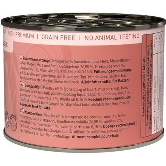 Catz finefood Konzerva CF No.3 s drůbežím masem 200g