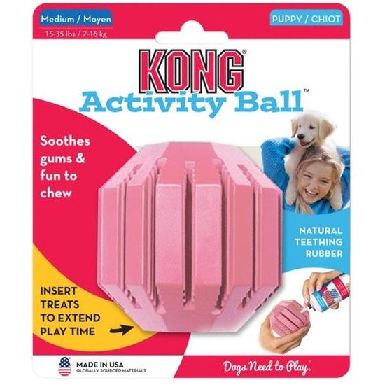 KONG Hračka guma Puppy Activity Ball M