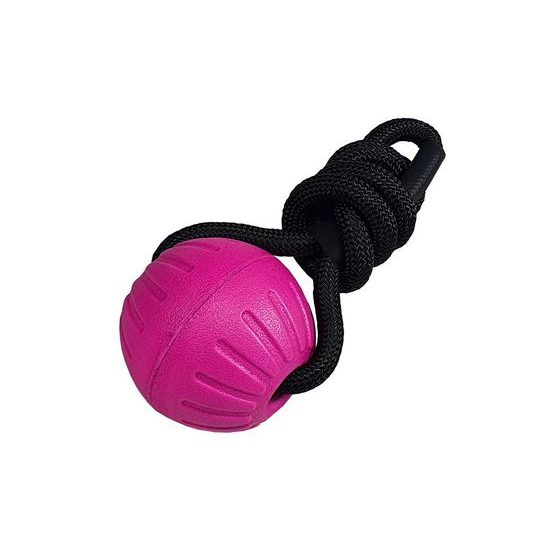 BAFPET Míček FOAM se šňůrkou fuchsie