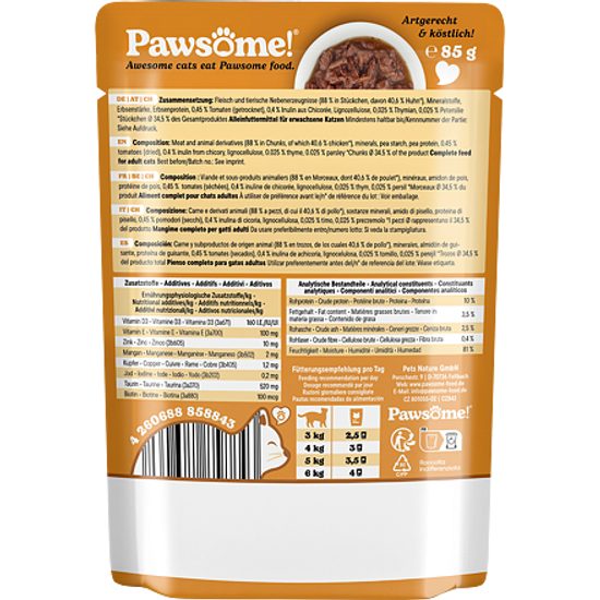 Pawsome! Adult s kuřecím masem 85 g