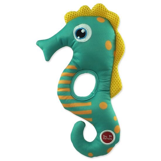 Dog fantasy Hračka Water Float mořský koník pískací a plovoucí zelená 22,5cm