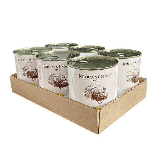 BOHEMIA 6x Krocaní maso ve vlastní šťávě 800g