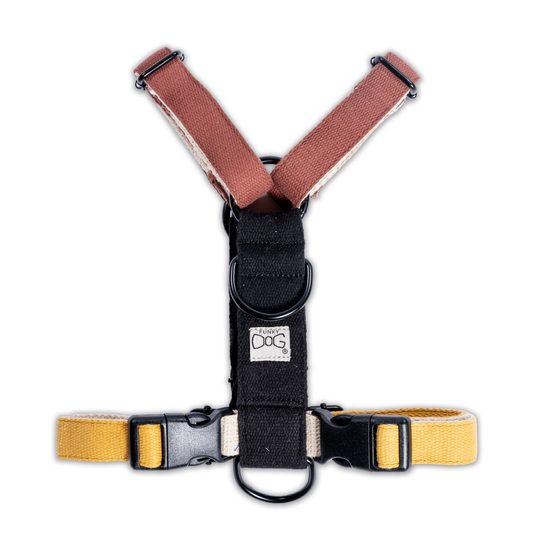 FUNKY DOG Konopný hnědý obojek pro psa 2,5 cm