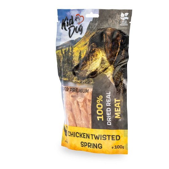 KidDog SUPER PREMIUM 100% kuřecí prsa ve spirále bez aditiv 100 g