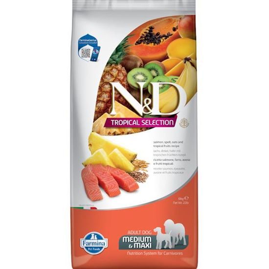N&D TROPICAL SELECTION Dog LG Salmon Adult Medium & Maxi 10 kg