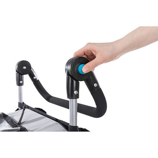 Trixie Vozík za kolo s funkcí rychlého skládání šedý