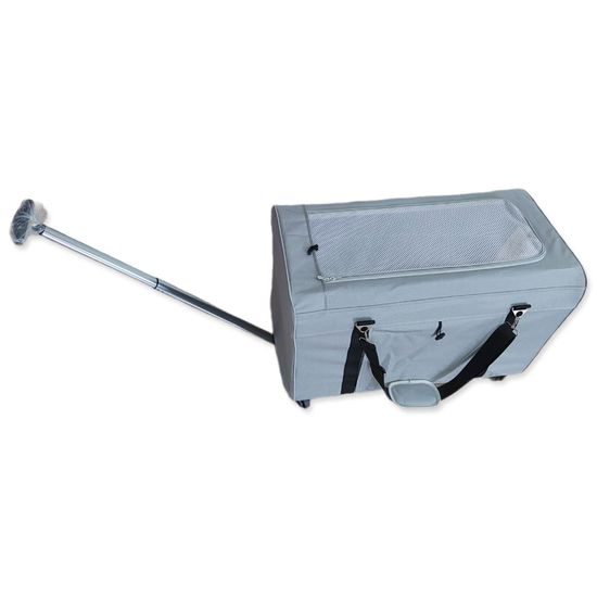 PawHut Přepravní box 76x38x46cm šedý