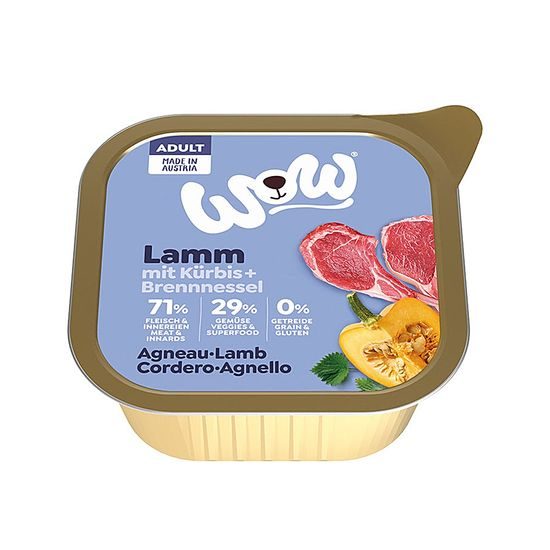 WOW Paštika Jehněčí s dýní Adult 150g