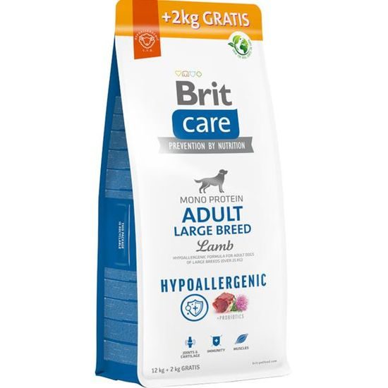 Brit Care Dog Hypoallergenic Adult Large Breed Lamb 12+2 kg