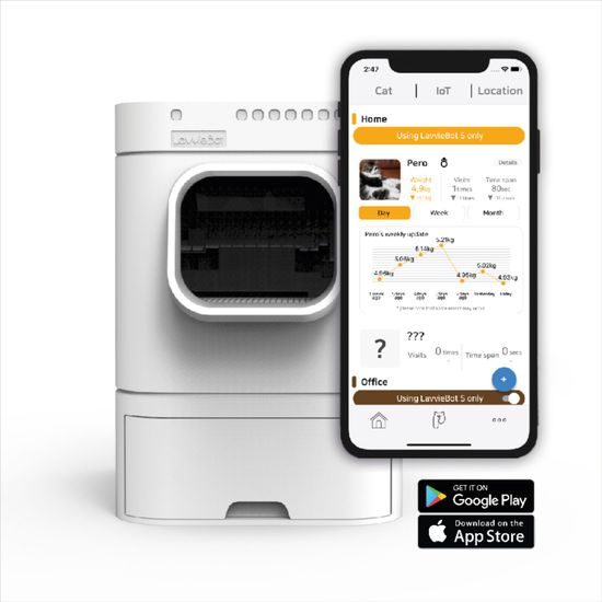 LavvieBot Automatická samočistící toaleta pro kočky