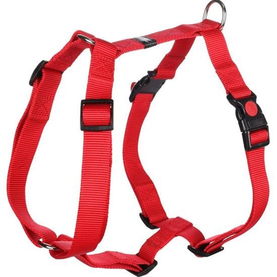 Flamingo Postroj nylon Ziggi červený L 2,5x60-85cm