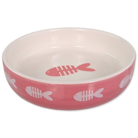 Magic Cat Miska keramická potisk ryba růžová13x4cm 260ml